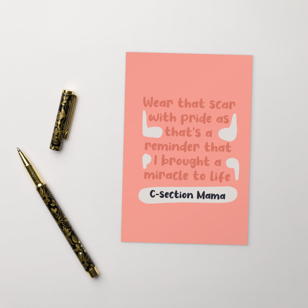 C-section Mama - Post Card